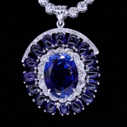 Estate Blue Sapphire Pendant