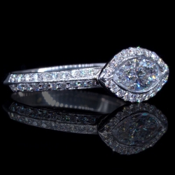 1ct Marquise-Cut Diamond Estate Ring