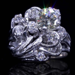 Cluster Design Estate Diamond Ring