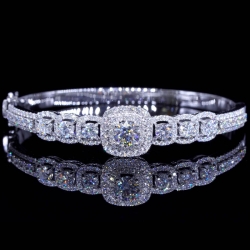 GIA 6mm Center Diamond Bangle