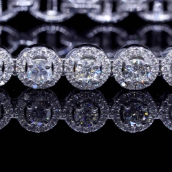 9, 4mm Diamond 4mm Bracelet 18k