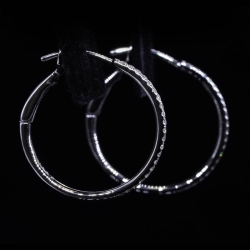 Diamond Hoop Earrings