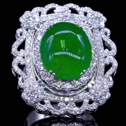 GIA Estate Jade Ring