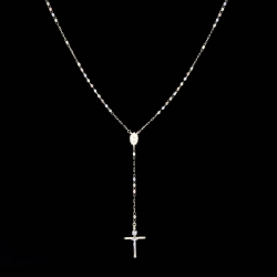 Rosary neckalce Italy 14k