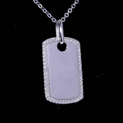 Tag Diamond Pendant