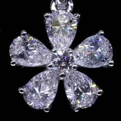 Pear Shaped Diamond Pendant