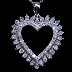 Heart Design Diamond Pendant