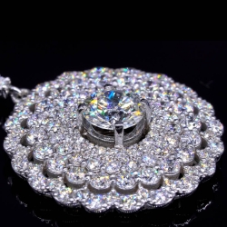 1.2ct Center Diamond Pendant 4 Layers