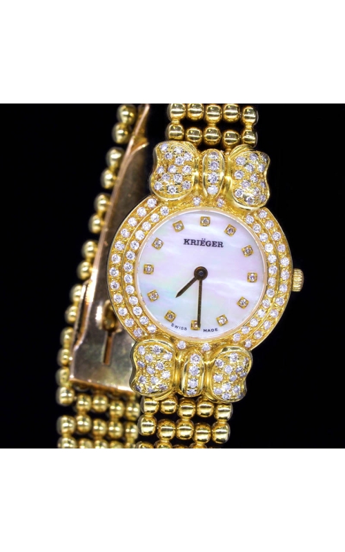 Solid 18k GOLD diamond watch